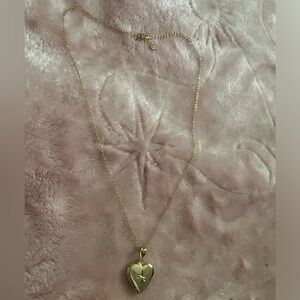 Gold Heart Locket Necklace - Women Jewelry
